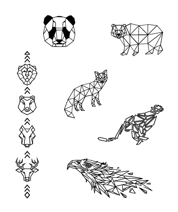Geo Zoo Tattoo Bundle - Image 2
